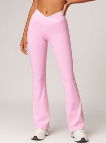 PowerCurve™ V - Cross Waist Legging Pink - VECTOR SPORTSWEAR