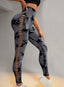 RIFT™ Tie-Dye Scrunch Leggings - Black Gray