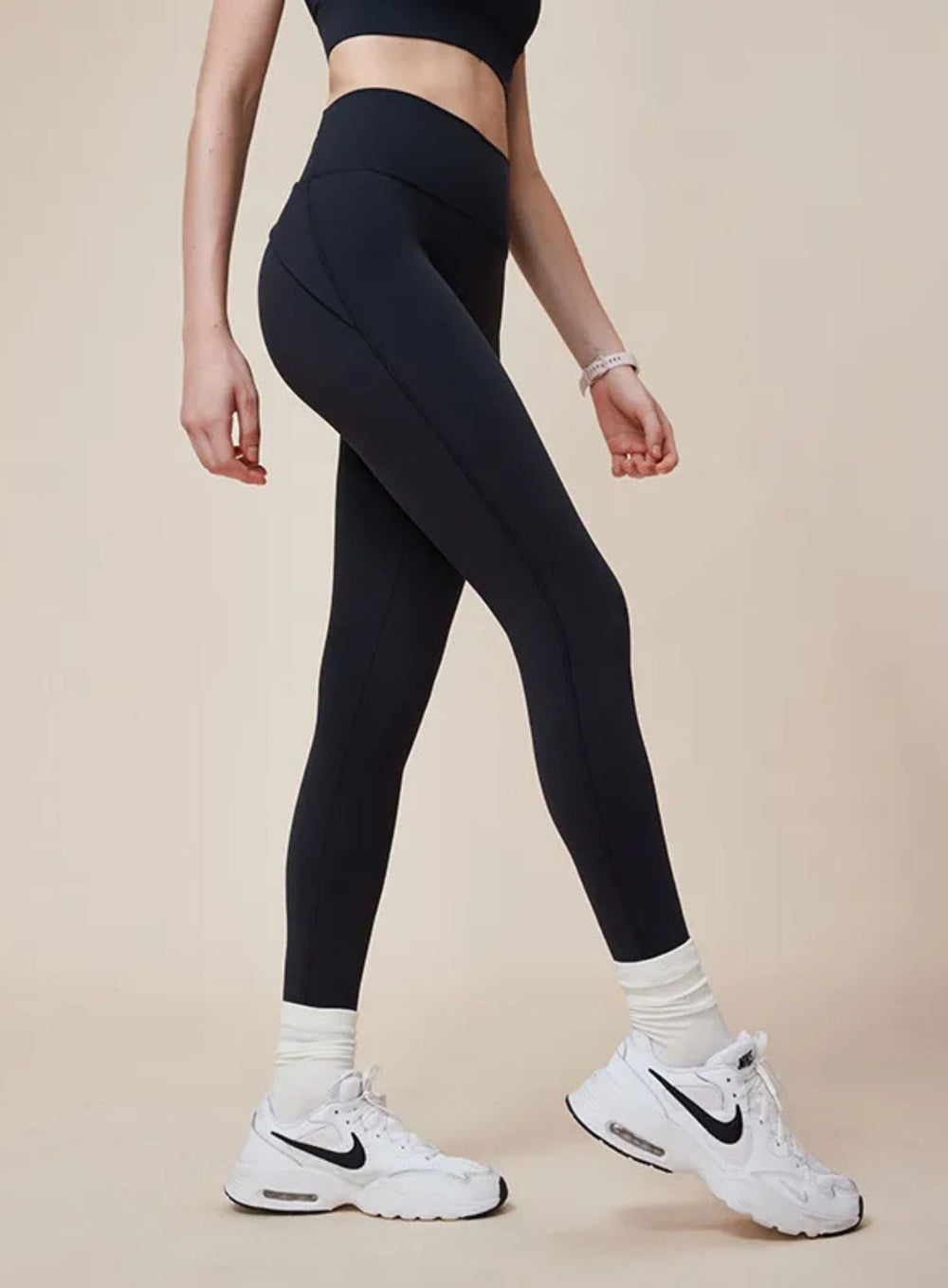 SculptCore Crossover Leggings - Black - VECTOR SPORTSWEAR