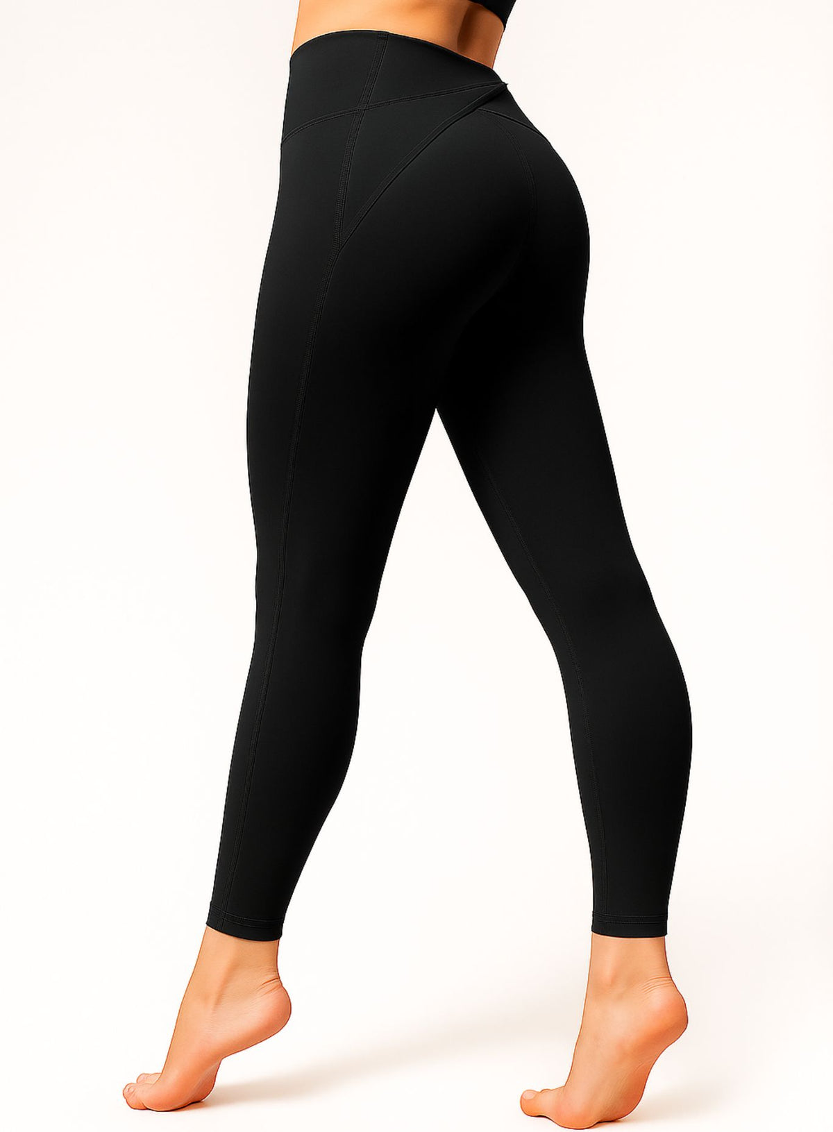 SculptCore Crossover Leggings - Black - VECTOR SPORTSWEAR Main image