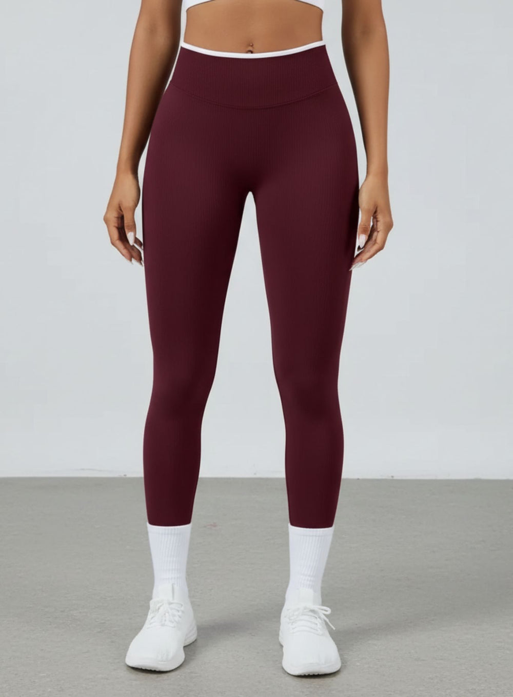 SculptCurve - HydraFit Seamless Legging - Maroon - VECTOR SPORTSWEAR
