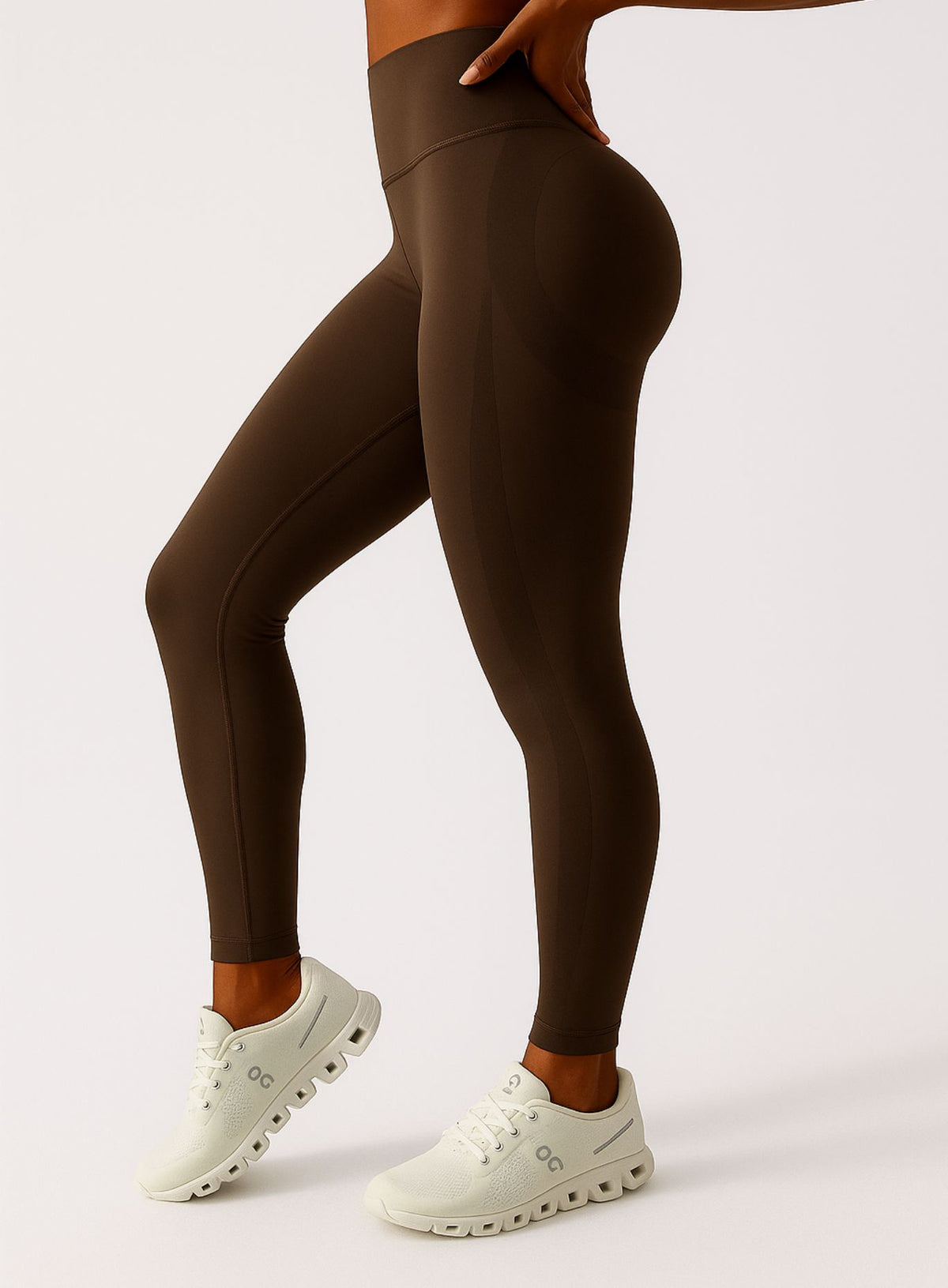 SculptCurve - HydraFit Seamless Legging - Brown