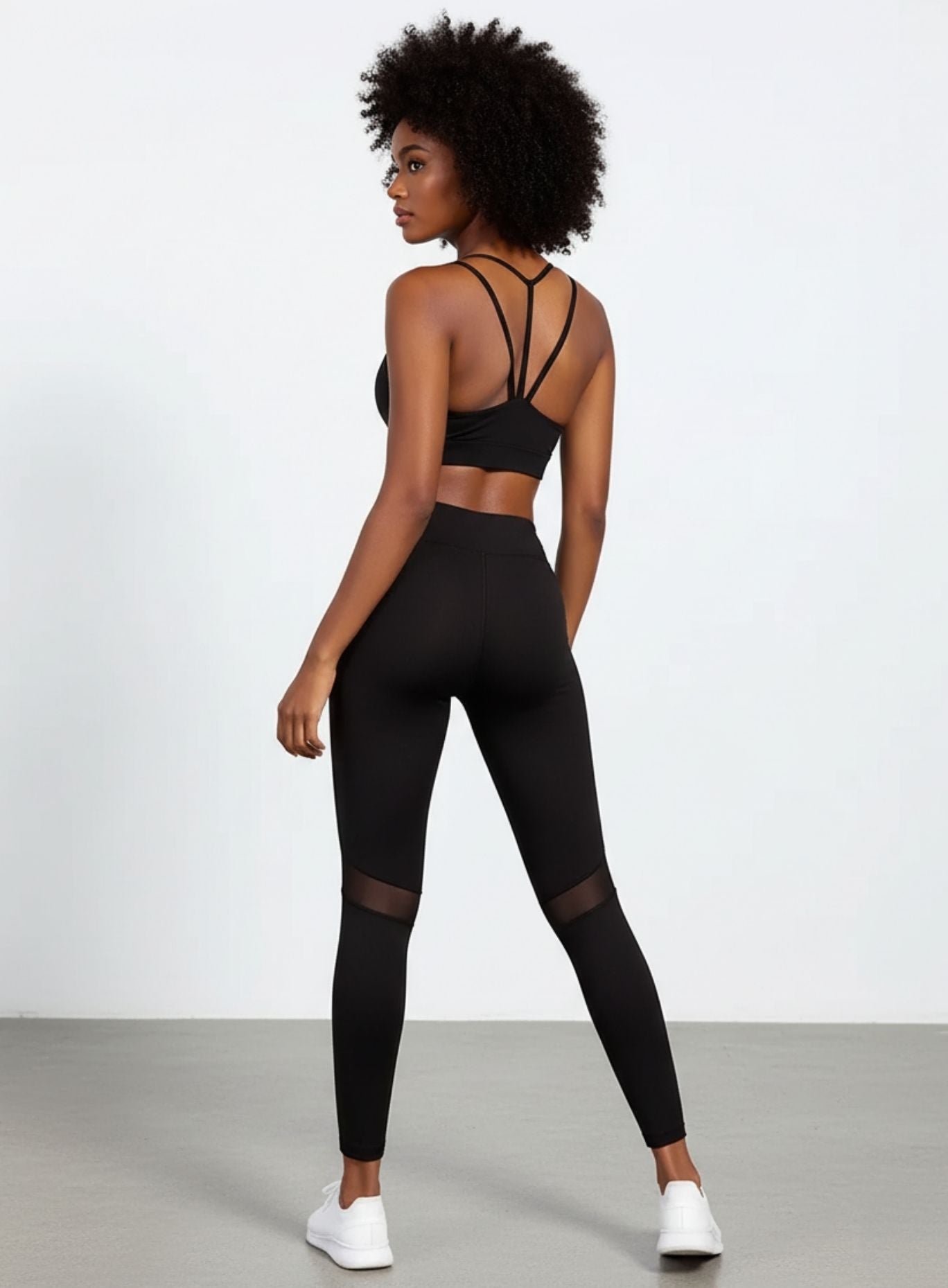 Shockproof Fitness Bra - Black