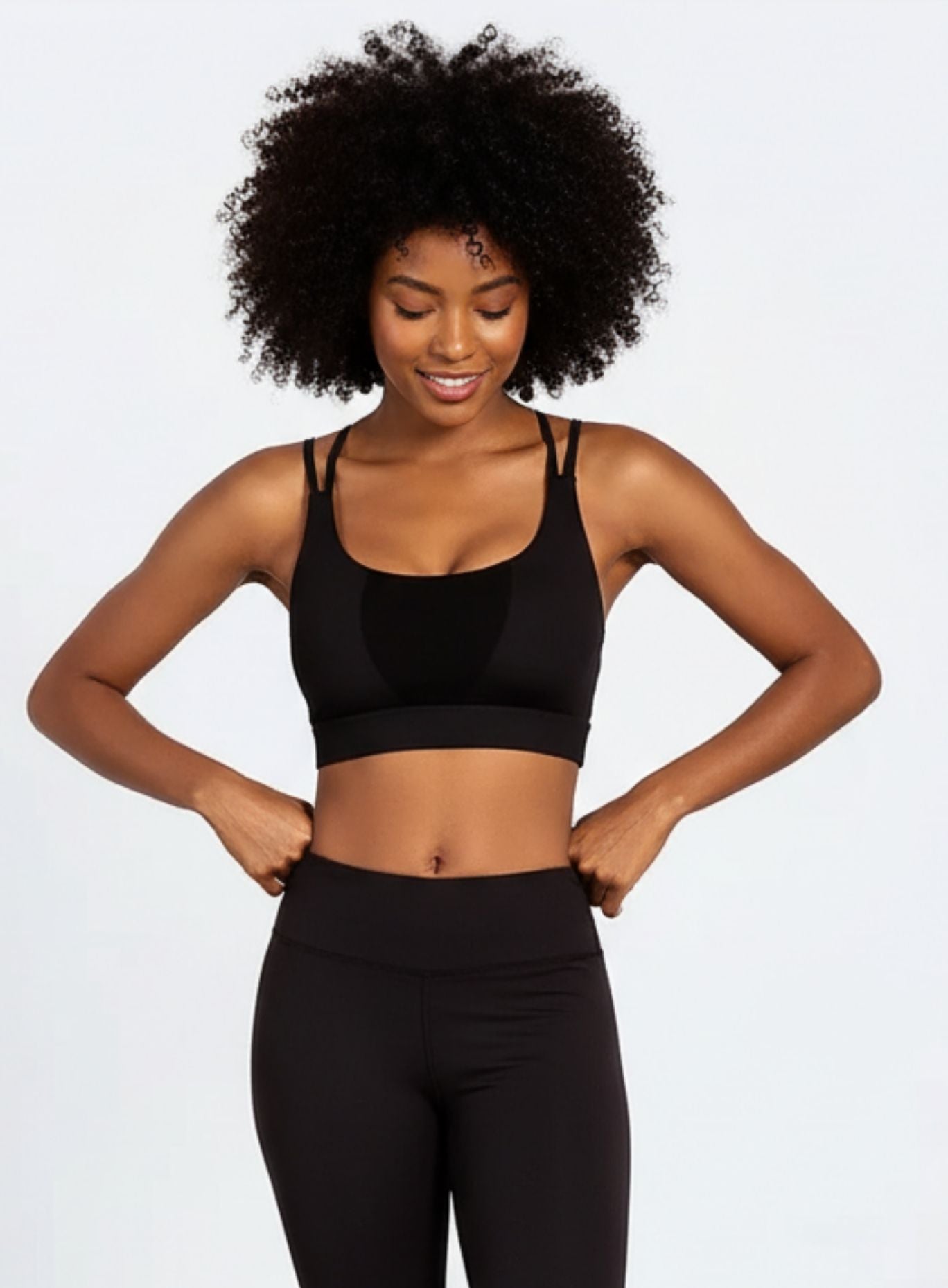 Shockproof Fitness Bra - Black