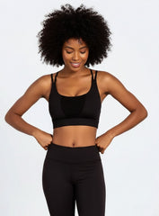 Shockproof Fitness Bra - Black