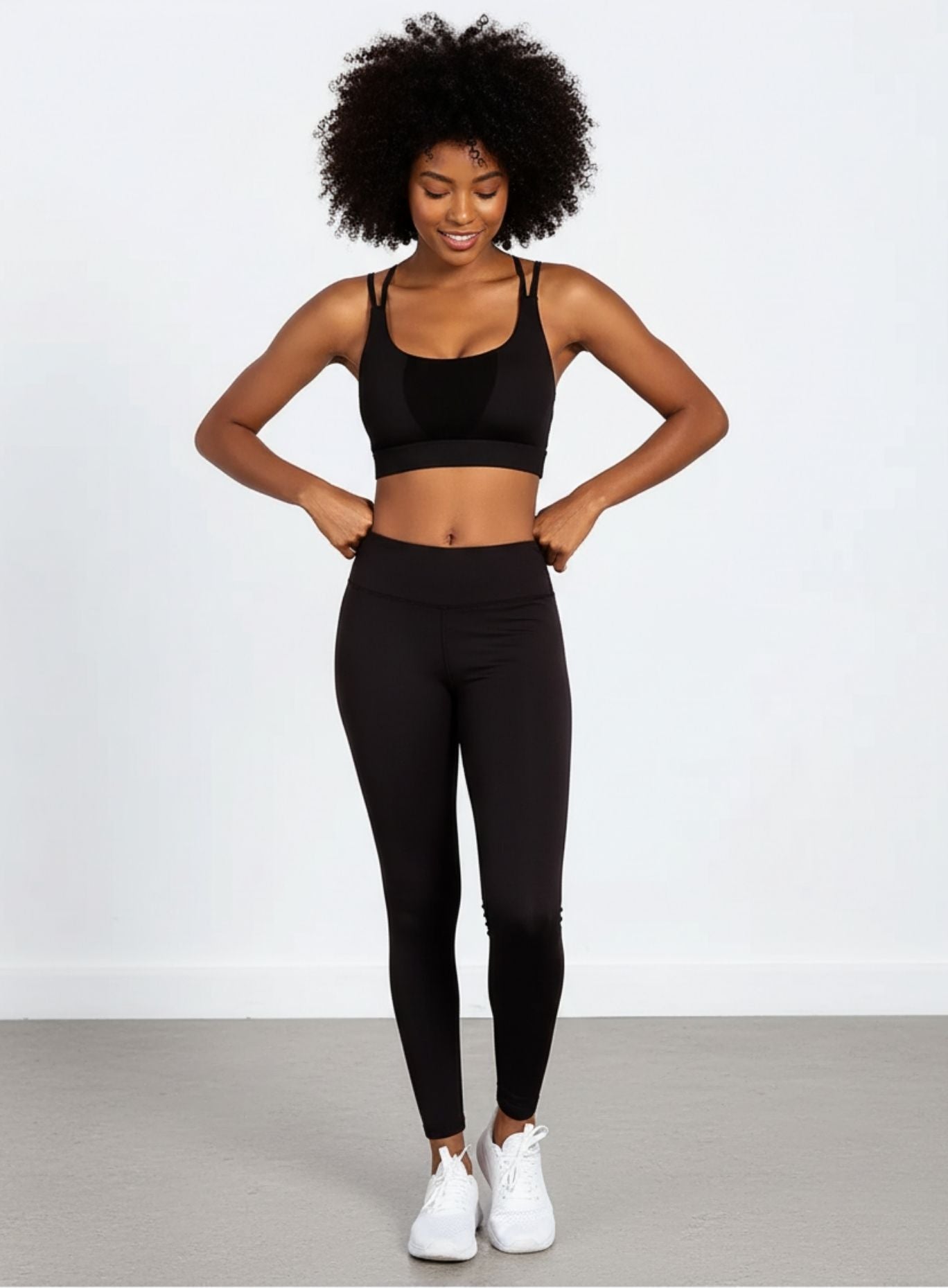 Shockproof Fitness Bra - Black