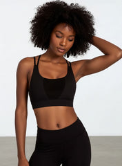 Shockproof Fitness Bra - Black