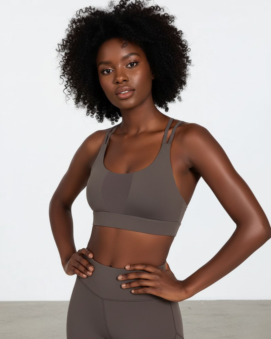 Shockproof Fitness Bra - Grey