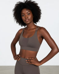 Shockproof Fitness Bra - Grey
