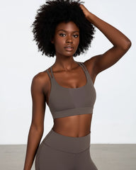 Shockproof Fitness Bra - Grey