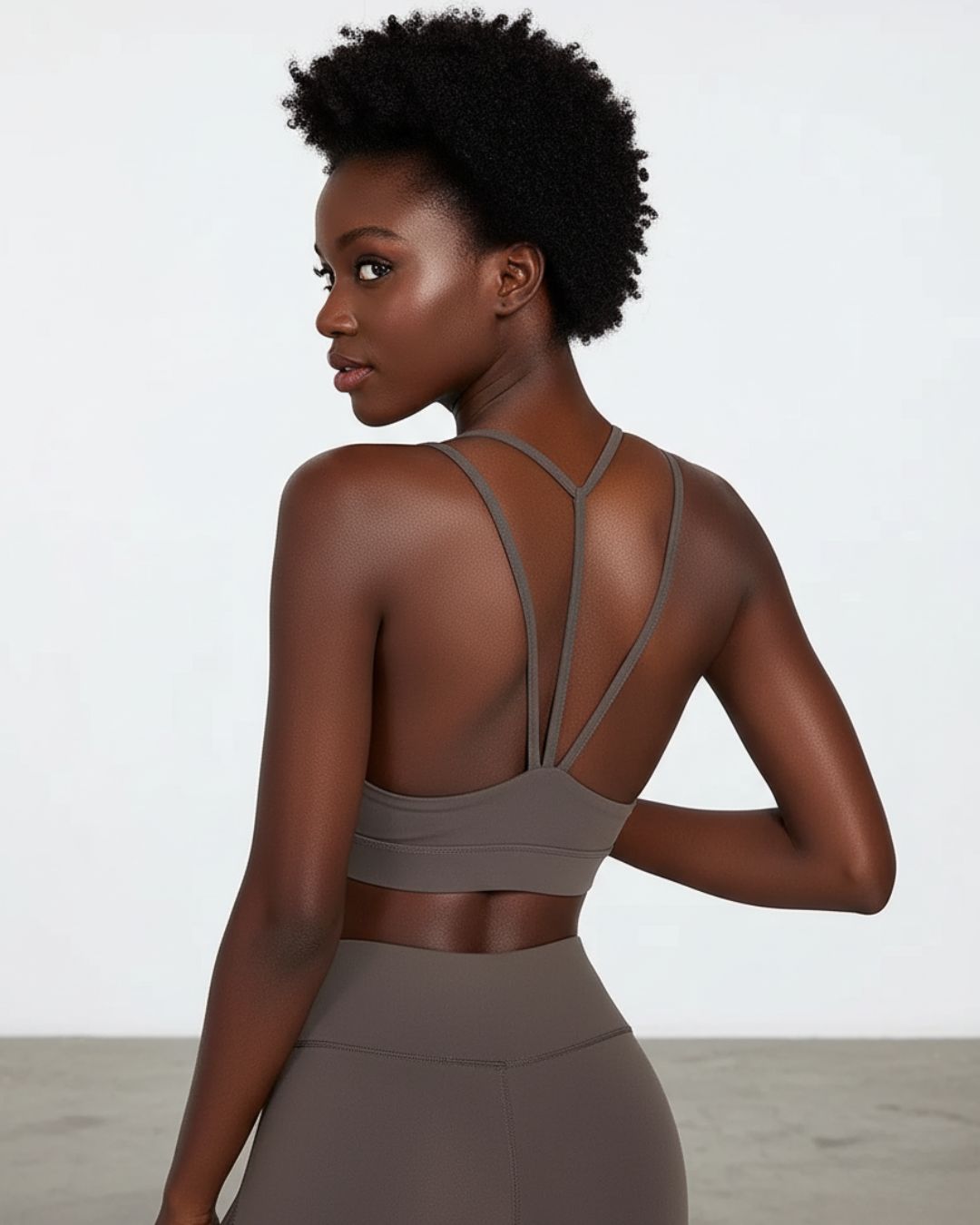 Shockproof Fitness Bra - Grey