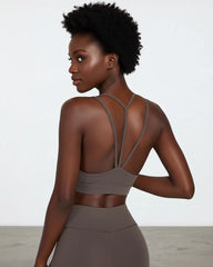 Shockproof Fitness Bra - Grey