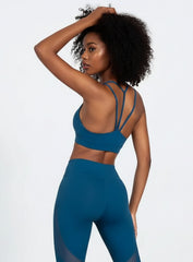 Shockproof Fitness Bra - Petroleum Blue