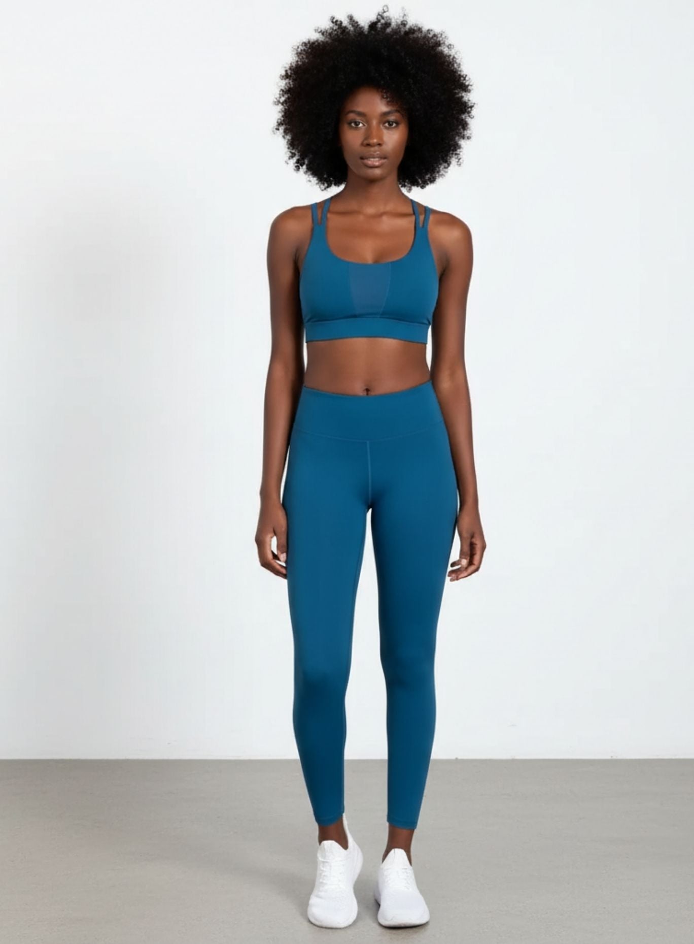 Shockproof Fitness Bra - Petroleum Blue