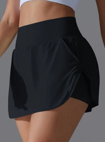 SmoothCore™ Athletic Skirt - Black - VECTOR SPORTSWEAR