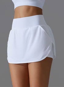 SmoothCore™ Athletic Skirt - White - VECTOR SPORTSWEAR