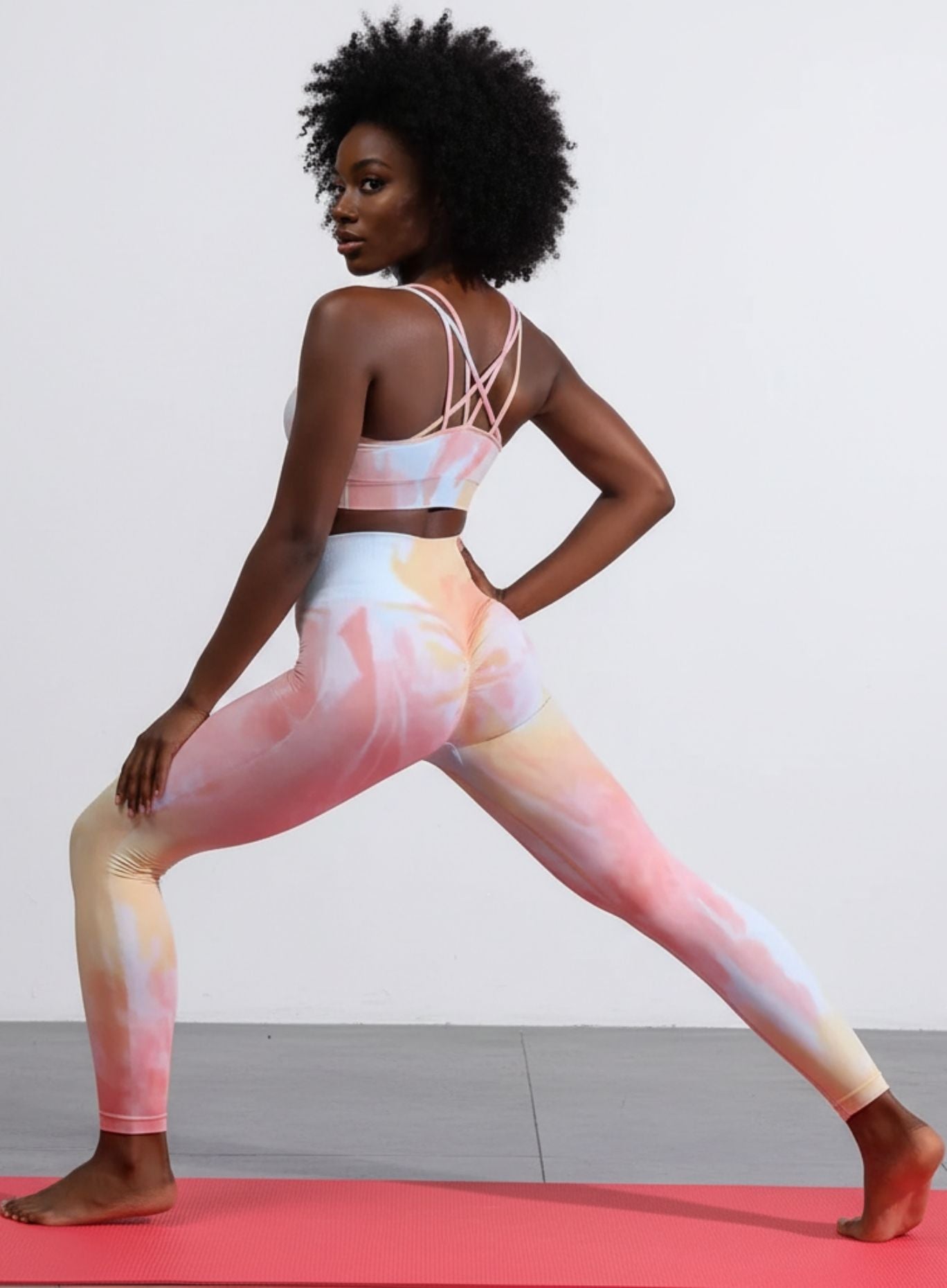 Tie-Dye Gradient Pattern - Full Set - Blue Orange