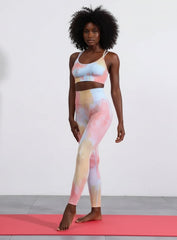 Tie-Dye Gradient Pattern - Full Set - Blue Orange