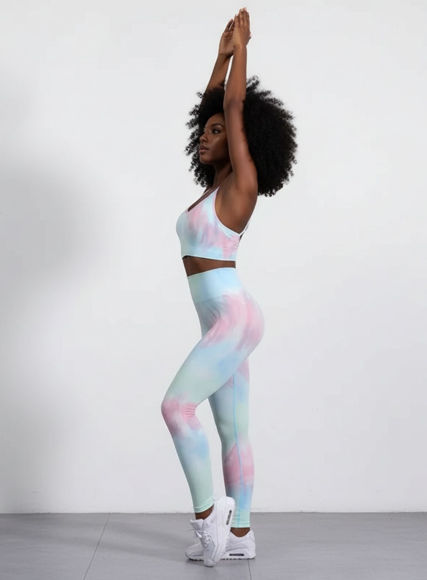 Tie-Dye Gradient Pattern - Full Set - Green pink