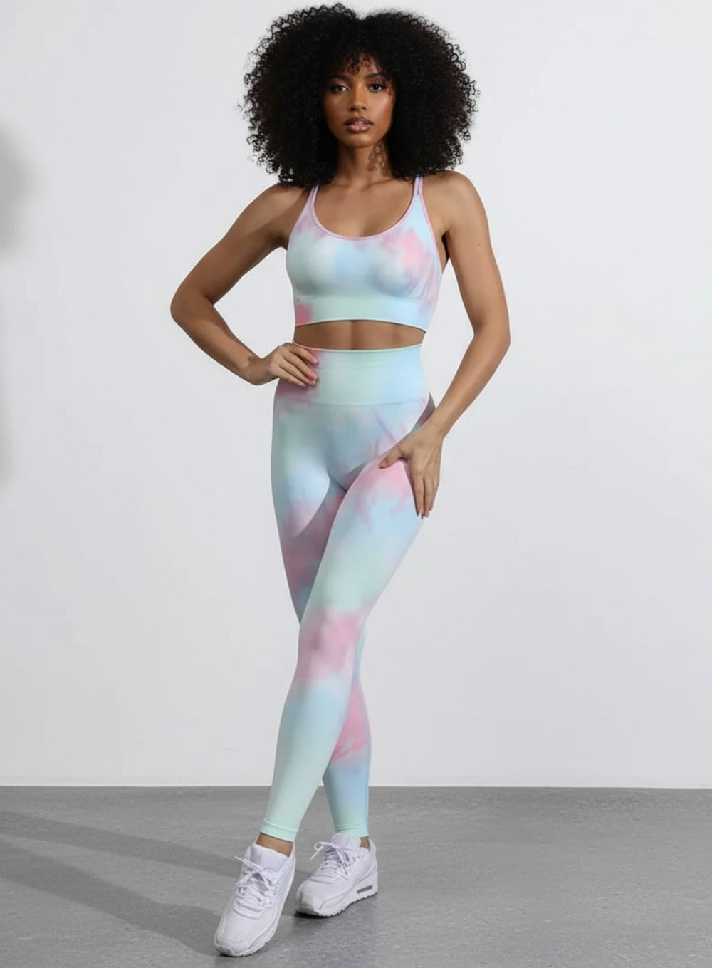 Tie - Dye Gradient Pattern - Full Set - Green pink - VECTOR SPORTSWEAR