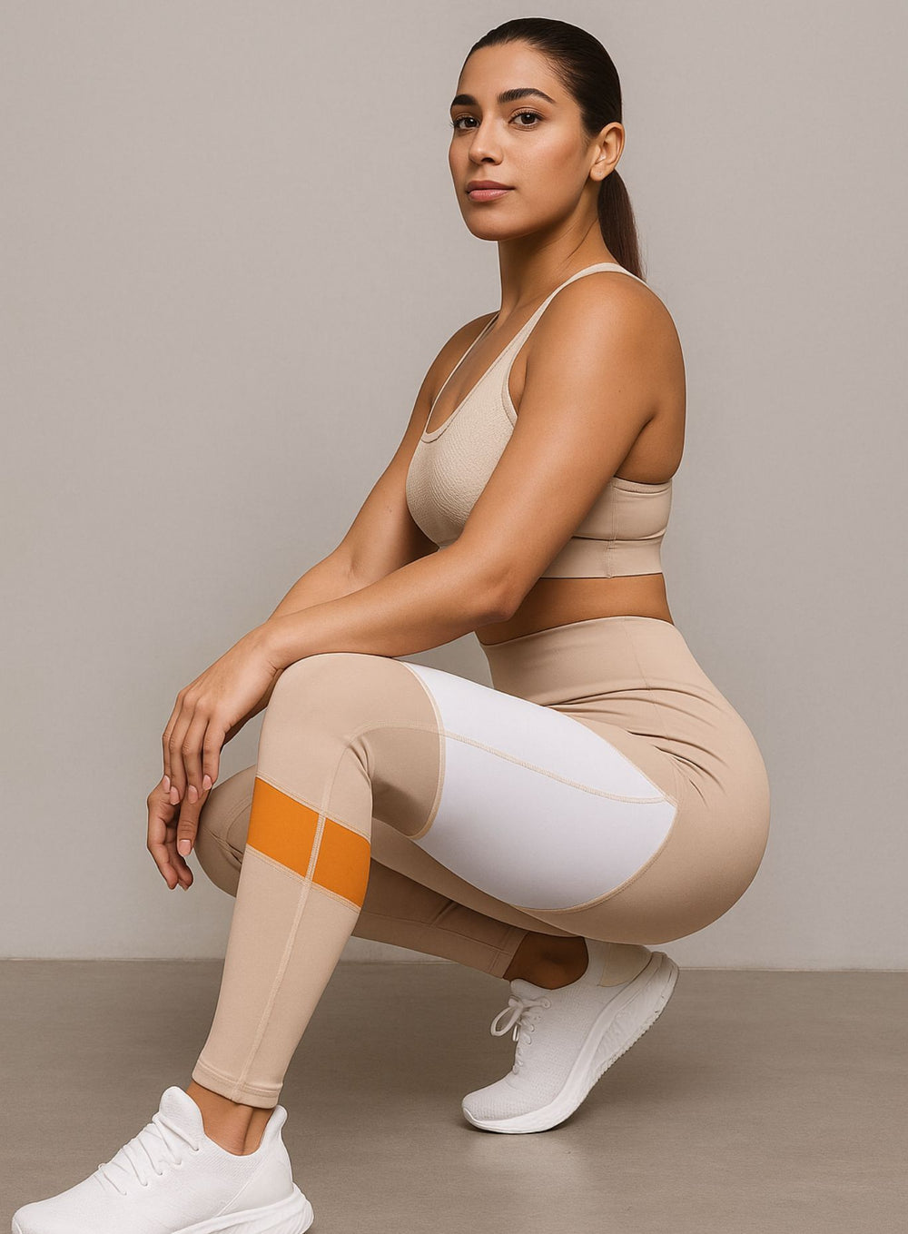 UltraStretch High - Waist Leggings– Khaki - VECTOR SPORTSWEAR