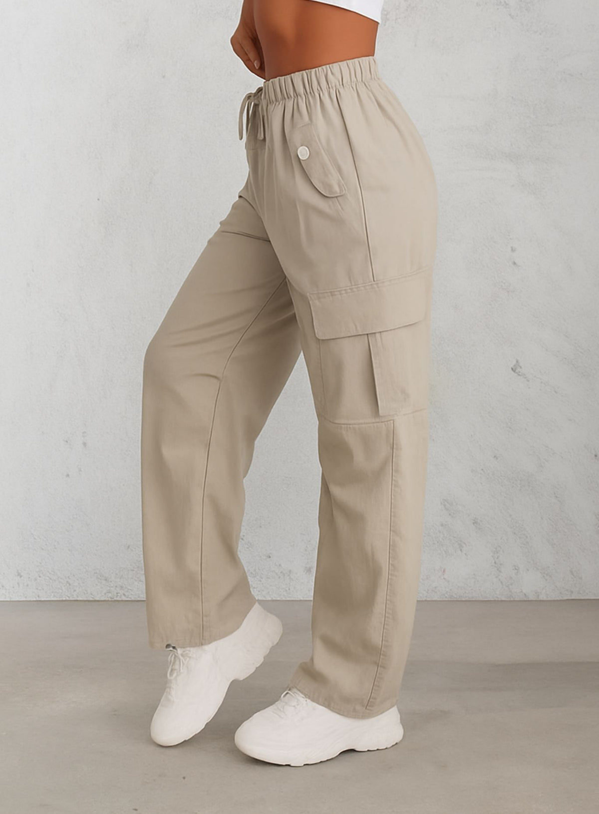 UrbanEase Cargo Pants - Light Beige - VECTOR SPORTSWEAR