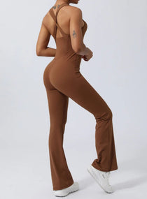 NORSE - VibeFlex Yoga Jumpsuit - Brown Sugar - VECTOR SPORTSWEAR