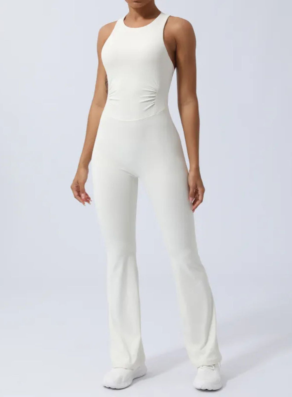 NORSE - VibeFlex Yoga Jumpsuit - Milky White - VECTOR SPORTSWEAR