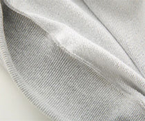 The Essential Pleated Knit Sweater - Gray - VECTOR SPORTSWEAR