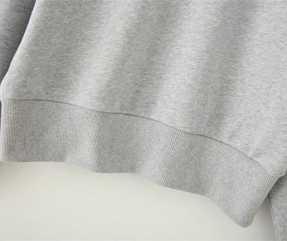 The Essential Pleated Knit Sweater - Gray - VECTOR SPORTSWEAR