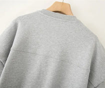 The Essential Pleated Knit Sweater - Gray - VECTOR SPORTSWEAR