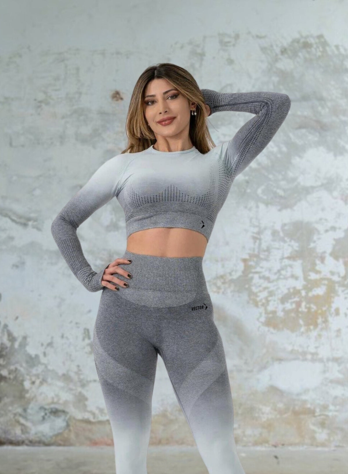 HERA - HYDRAFIT SEAMLESS LONG SLEEVES - SHADED GREY