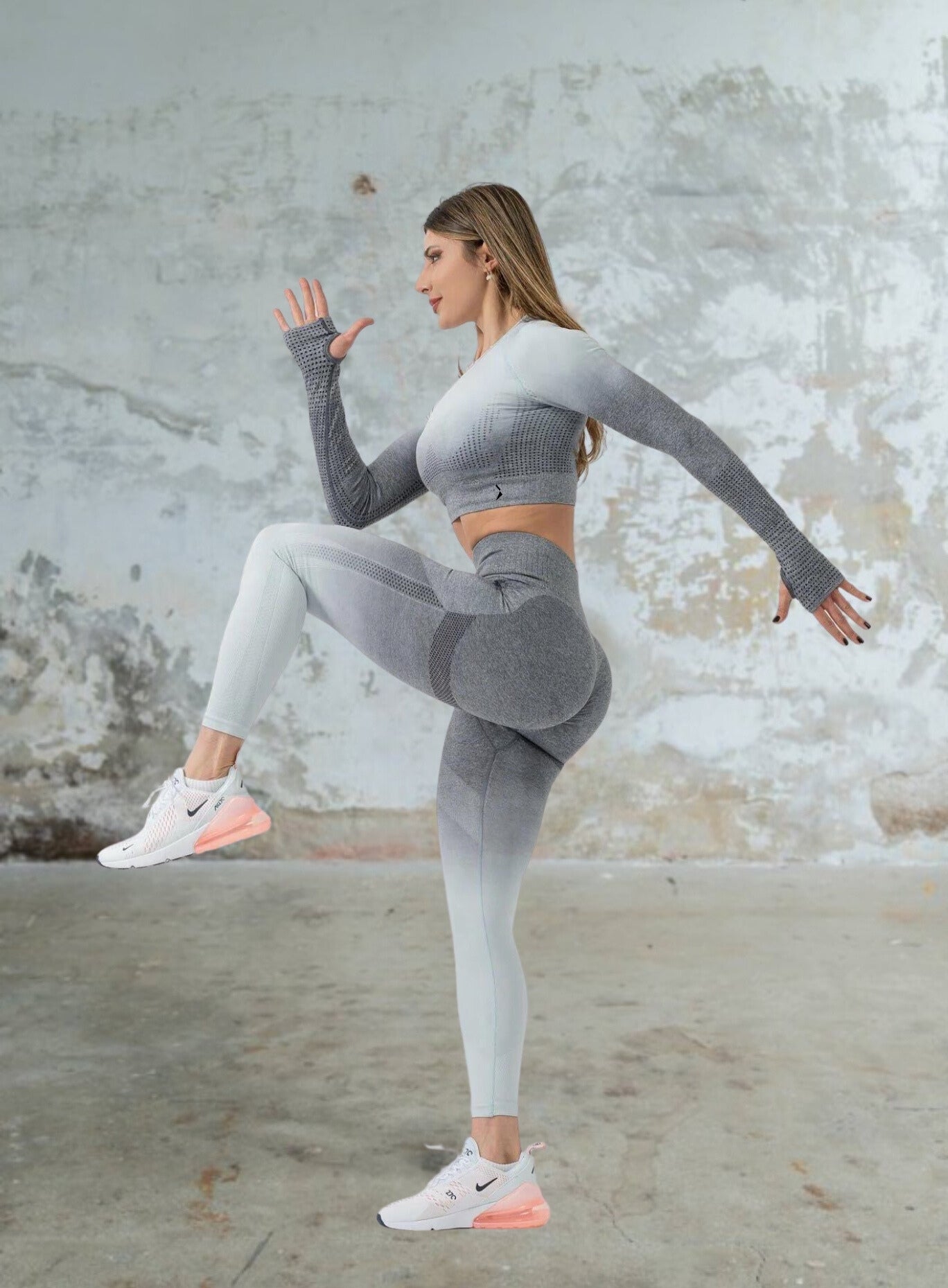 HERA - HYDRAFIT SEAMLESS LONG SLEEVES - SHADED GREY