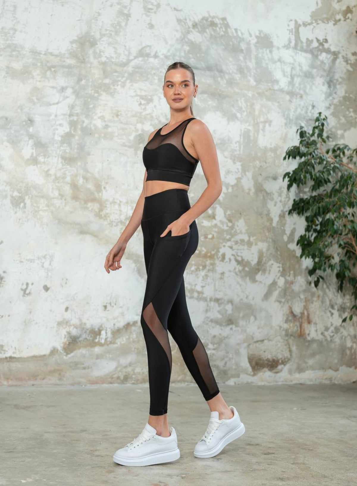 HESTIA - AIRBORNE FLEX POCKET LEGGING - BLACK