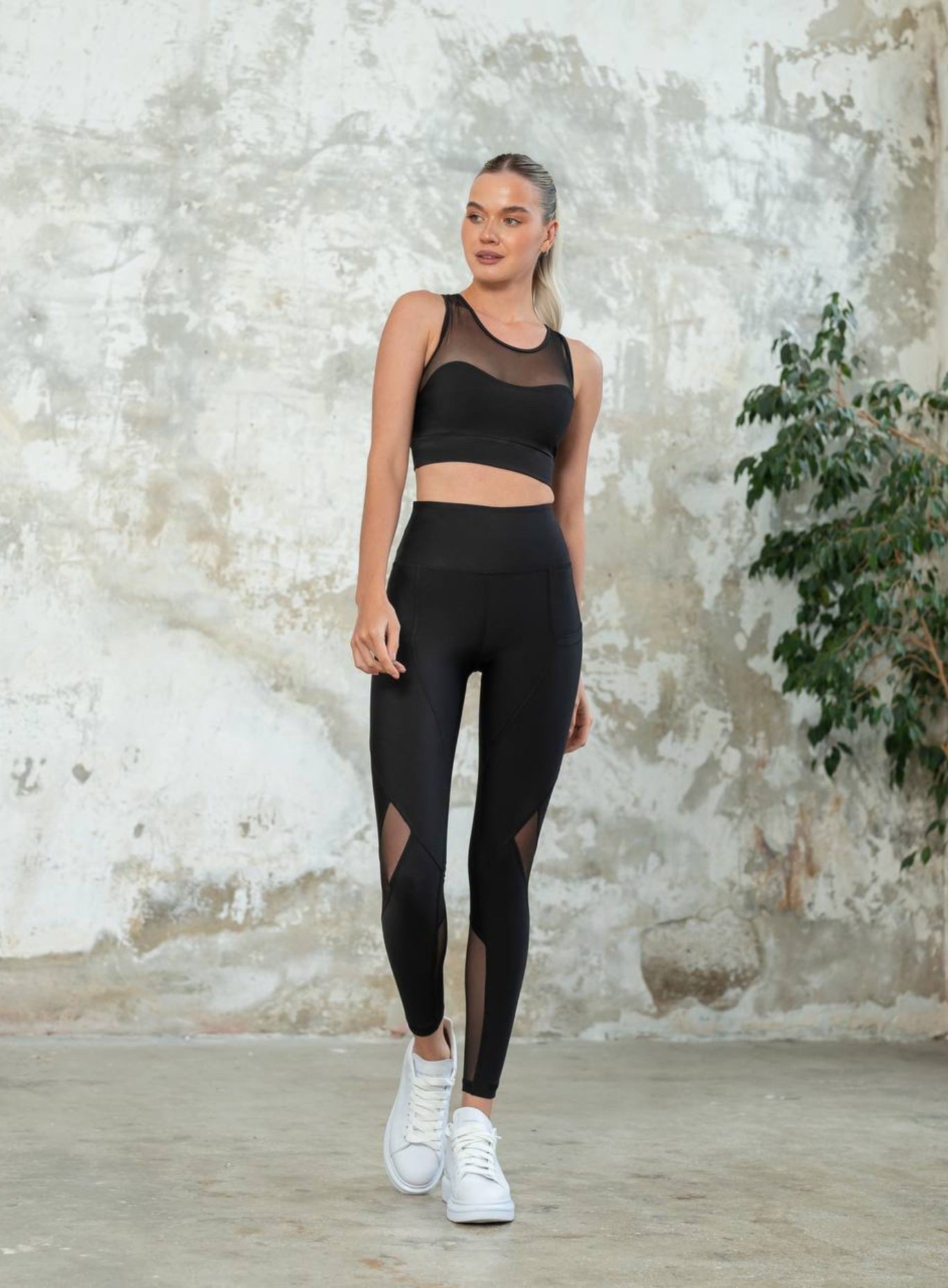 HESTIA - AIRBORNE FLEX POCKET LEGGING - BLACK