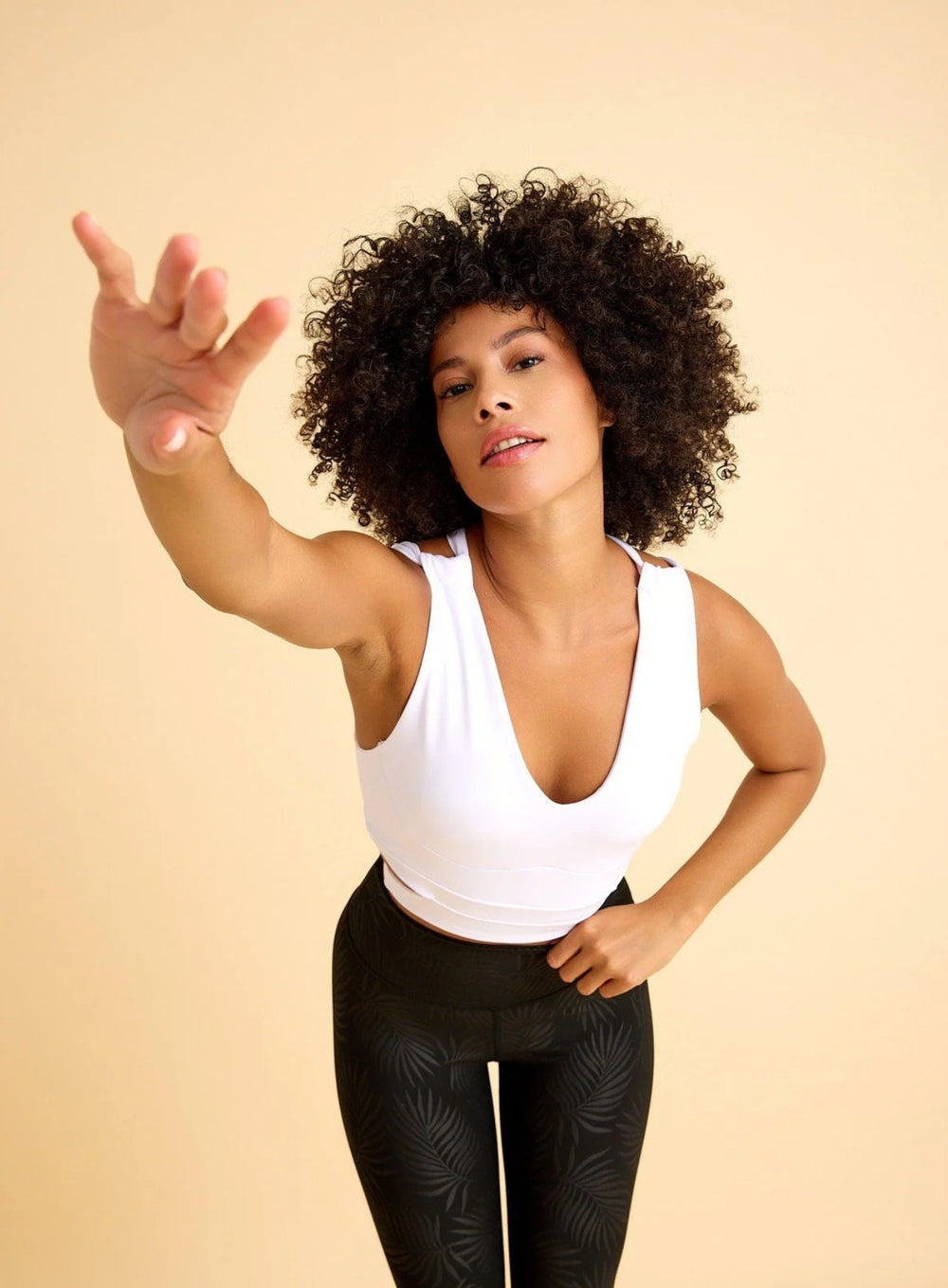 HESTIA - FORTRESS SPORTS BRA - WHITE - VECTOR SPORTSWEAR