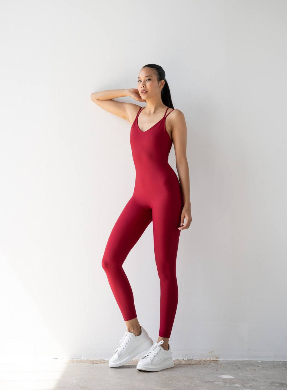 NORSE - YOGA JUMPSUIT - MAROON - VECTOR SPORTSWEAR
