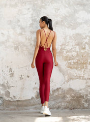 NORSE - YOGA JUMPSUIT - MAROON - VECTOR SPORTSWEAR