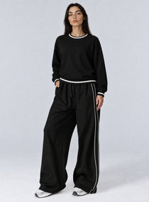 Casual Loose Fit Sweater - Black