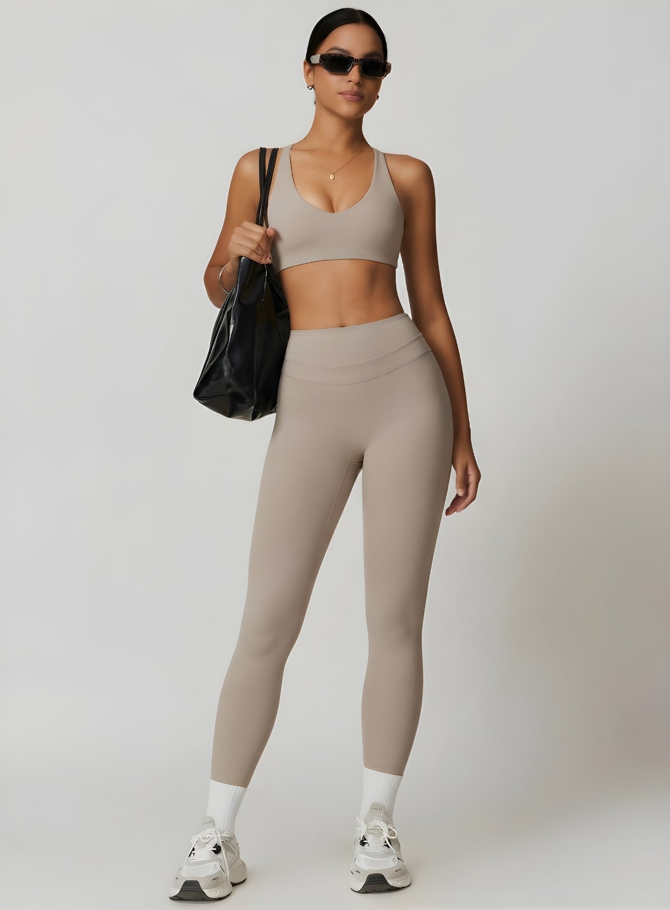 CoreFlow Sports Bra - Ivory Beige - VECTOR SPORTSWEAR