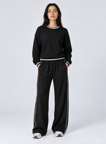 Casual Loose Fit Sweater - Black