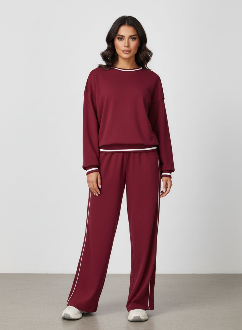 vector sportswear - Women’s casual loose fit sweater pullover