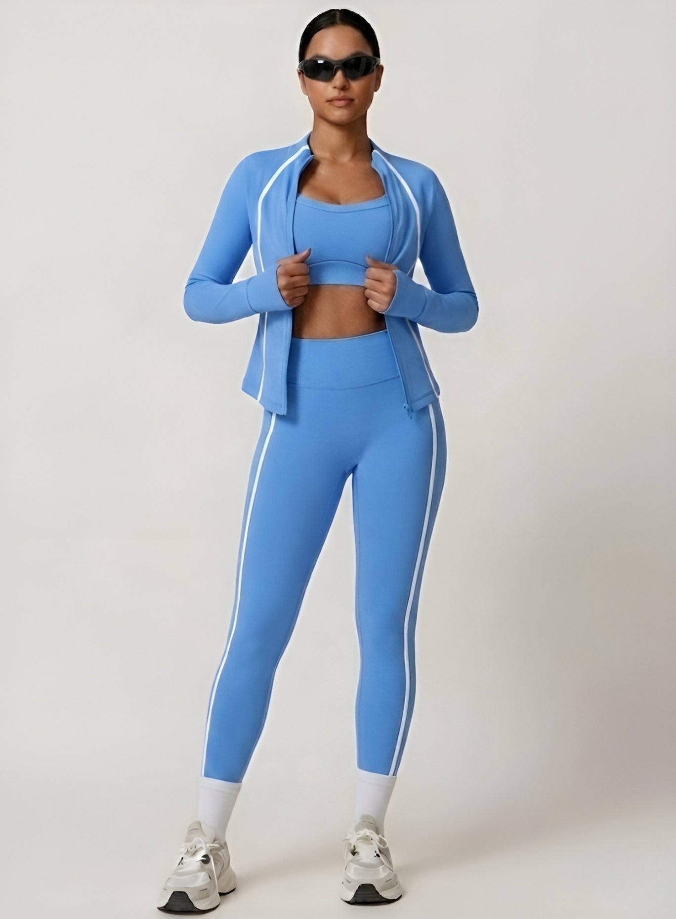 PowerFlex Sculpt Zip Jacket - Blue - VECTOR SPORTSWEAR
