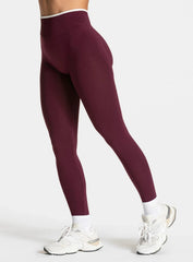 SculptCurve - HydraFit Seamless Legging - Maroon - VECTOR SPORTSWEAR