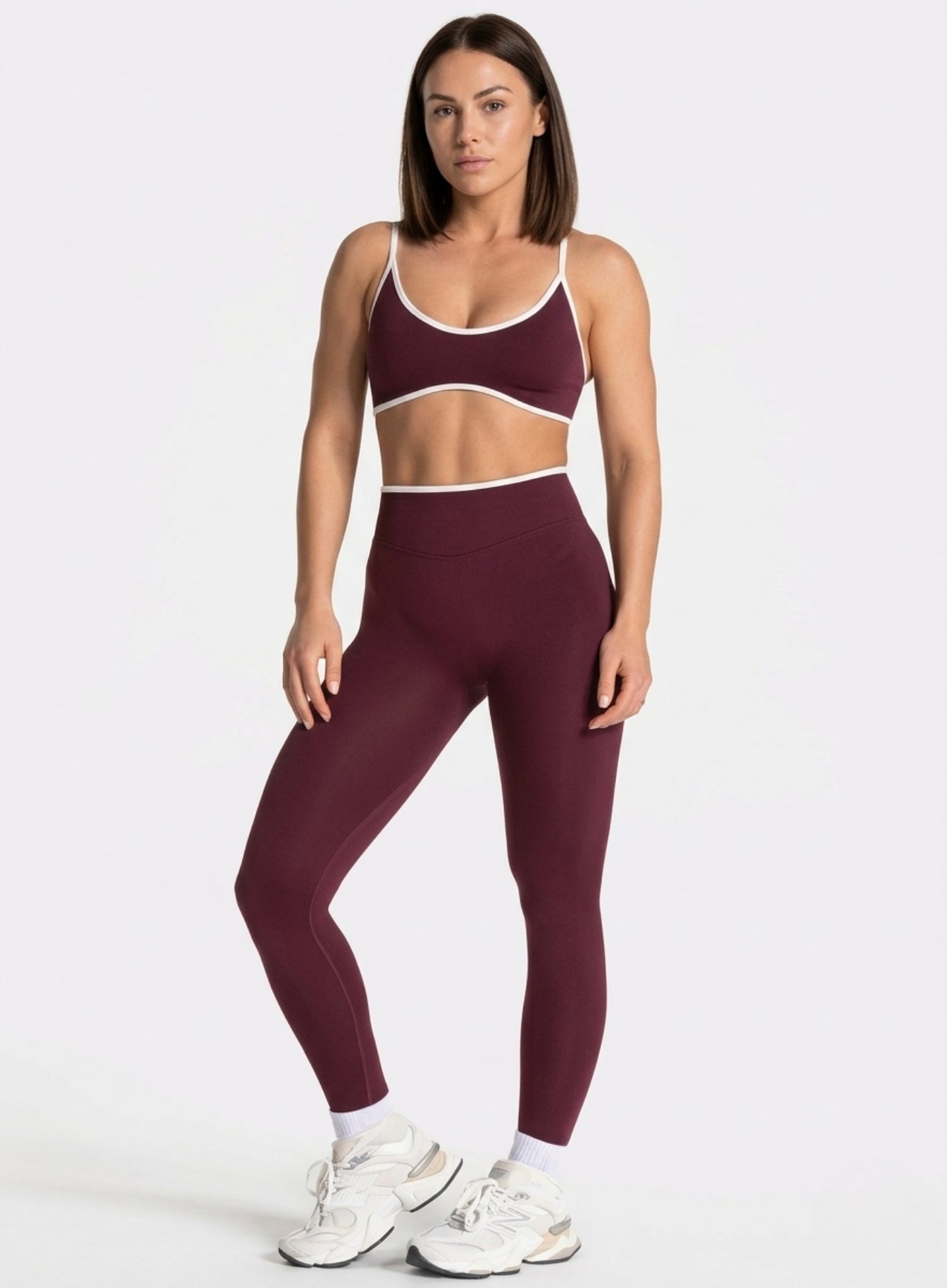 SculptCurve - HydraFit Seamless Legging - Maroon - VECTOR SPORTSWEAR