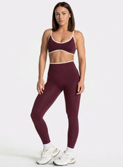 SculptCurve - HydraFit Seamless Legging - Maroon - VECTOR SPORTSWEAR