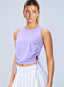 AURA™ Adjustable Ruched Tank - Pastel Lavender