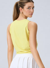 AURA™ Adjustable Ruched Tank - Yellow