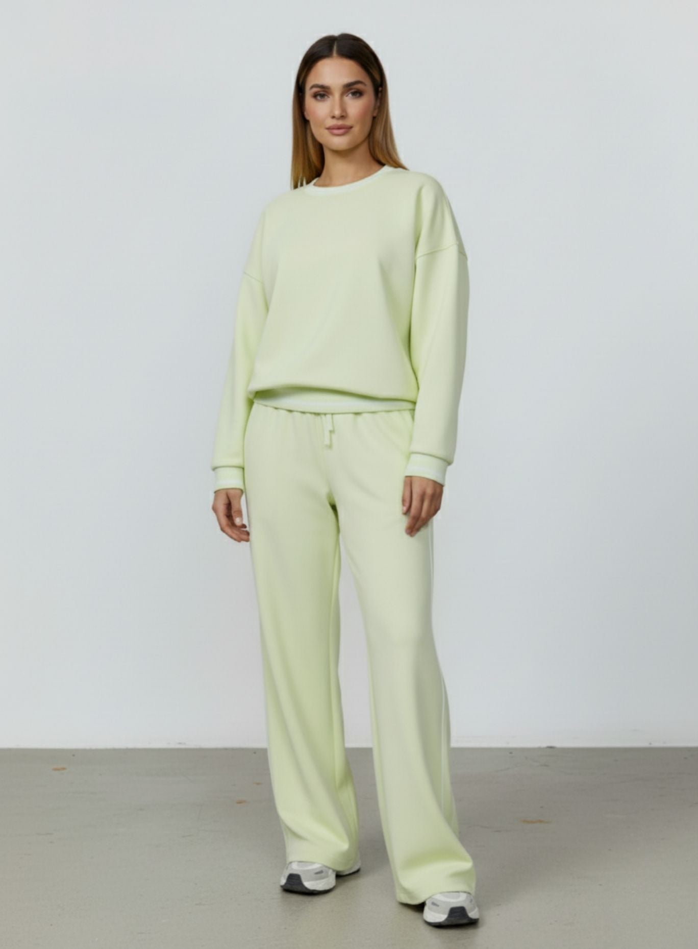 Casual Loose Fit Sweater - Lemon Green Secondary image