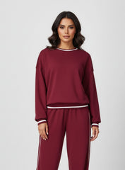 vector sportswear - Women’s casual loose fit sweater pullover